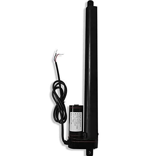 BH-03-Mini Electric Linear Actuator 650mm-700mm-750mm-800mm 24vDC ,linear motor for fire-fighting window-Stroke26-28-30-32inch Max Load 1500N 330LBS , Black