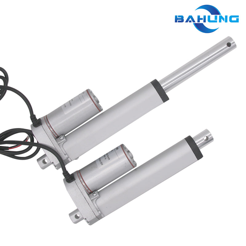 BH-03-Mini Linear Actuator 150mm-350mm 12V 24vDC ,linear motor for fire-fighting window-Stroke6-8-10-12-14inch Max Load 1500N 330LBS , Silver