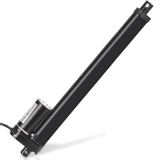 BH-03-Mini Electric Linear Actuator 650mm-700mm-750mm-800mm 24vDC ,linear motor  for fire-fighting window-Stroke26-28-30-32inch Max Load 1500N 330LBS , Black