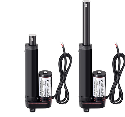 BH-03-12V/24V Mini Linear Actuator 25mm 50mm 75m 125mm Stroke Linear Drive Electric Motor Linear Motor  100_200_500_750_1000-1500N DC-Stroke1-2-3-4-5inch  BLACK